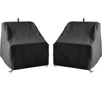Комплект чехлов для кресел Tplus 1100x950x900/660 мм, 2 шт., оксфорд 210, чёрный T018638
