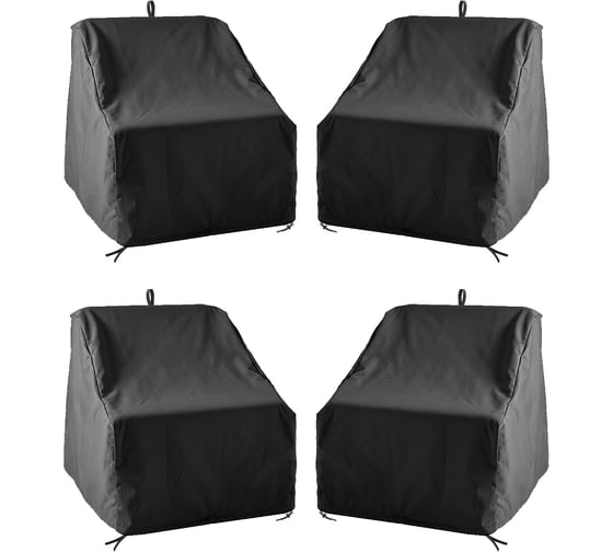 Комплект чехлов для кресел Tplus 1100x950x900/660 мм, 4 шт., оксфорд 240, чёрный T018640 1