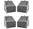 Комплект чехлов для кресел Tplus 1110x910x900/670 мм, 4 шт., оксфорд 240, серый T018688 1