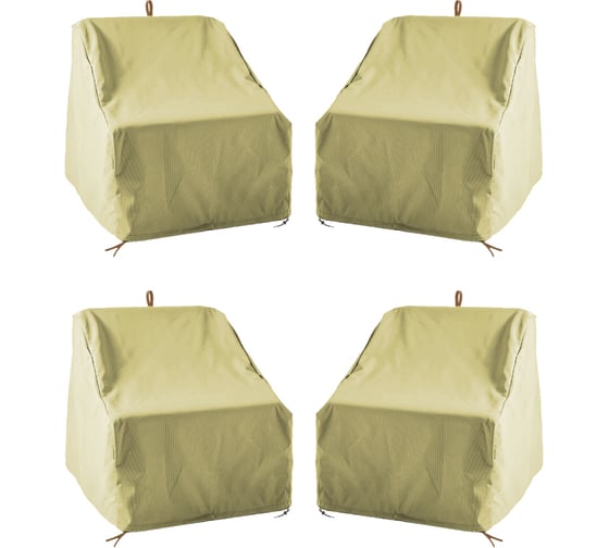 Комплект чехлов для кресел Tplus 1010x960x950/720 мм, 4 шт., оксфорд 600, бежевый T018957