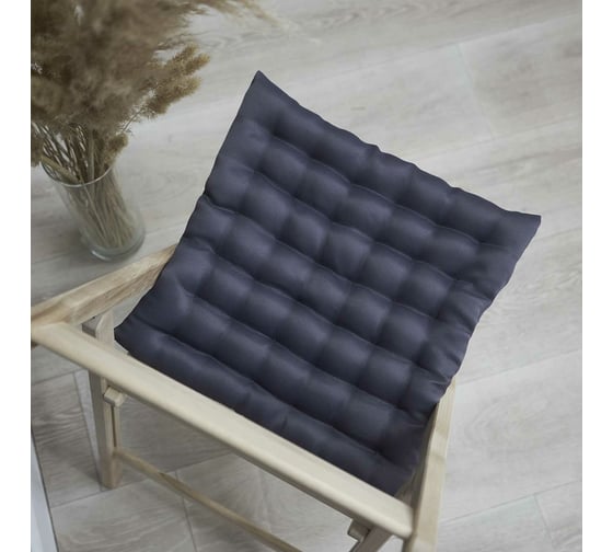 Сидушка с лузгой гречихи witerra 43x43 см, блэкаут, матовый графит 109214