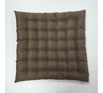 Сидушка с лузгой гречихи witerra 43x43 см, блэкаут, рогожка, шоколад 109224
