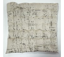 Сидушка с лузгой гречихи witerra 43x43 см, вельвет рельеф бежевый 109232