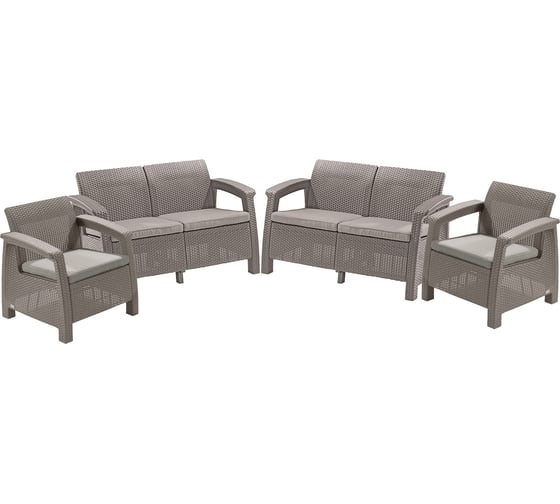 Комплект мебели Keter Corfu REST without table капучино 241723