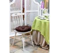 Круглая подушка-сидушка для мебели Mona Liza диам. 40 см, бостон, шоколад 519151/6