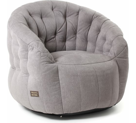 Бескаркасное кресло NRAVA Home Darvin 900x900x800 мм, серое 4627183960882 1