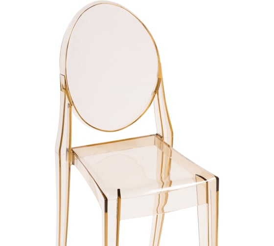 Пластиковый стул Woodville Victoria clear brown 15440