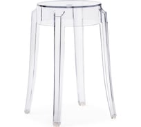 Пластиковый табурет Woodville Rainis white 15442