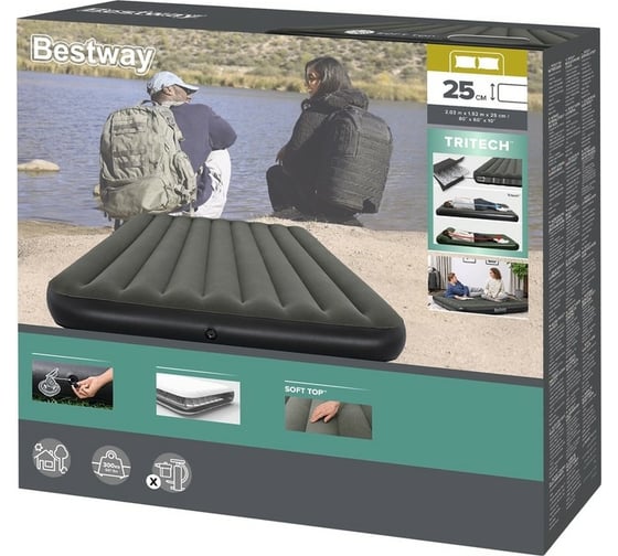 Надувной матрас BestWay Tritech Queen 203x152x25 см 6713N 130463
