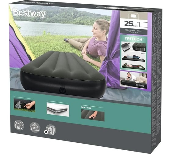 Надувной матрас BestWay Tritech Jr Twin 185x76x25 см 6713K 130460