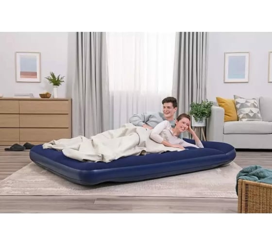 Надувной матрас со встроенным ножным насосом BestWay Queen 203x152x28 см 67226 130478