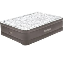 Надувной матрас со встроенным электронасосом BestWay Tritech Fashion Flock Queen 203x152x56 см 6713E 130451