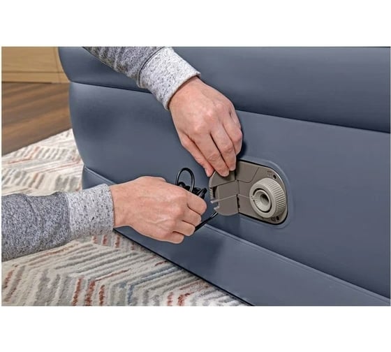 Надувной матрас со встроенным электронасосом BestWay Tritech Queen 203x152x51 см 6713I 130453