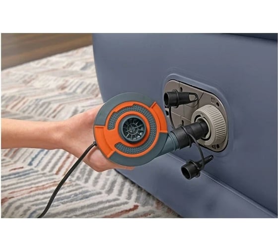 Надувной матрас со встроенным электронасосом BestWay Tritech Queen 203x152x51 см 6713I 130453