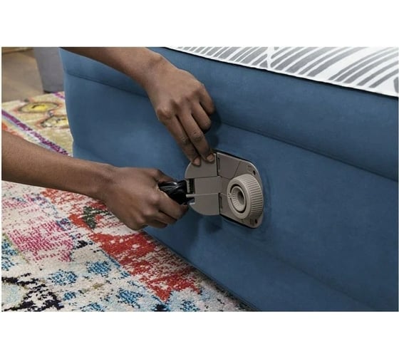 Надувной матрас со встроенным электронасосом BestWay Tritech Fashion Flock Queen 203x152x36 см 6712Y 130449