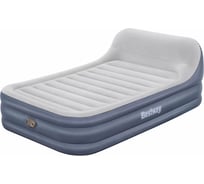 Надувной матрас со встроенным электронасосом BestWay Tritech Queen SleekFlow с изголовьем, 226x152x84 см 67923 130455
