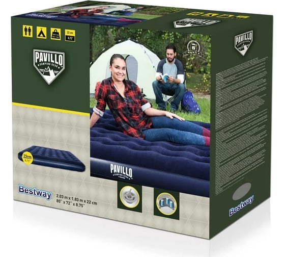 Надувной матрас BestWay 203x183x22 см 67004 130474