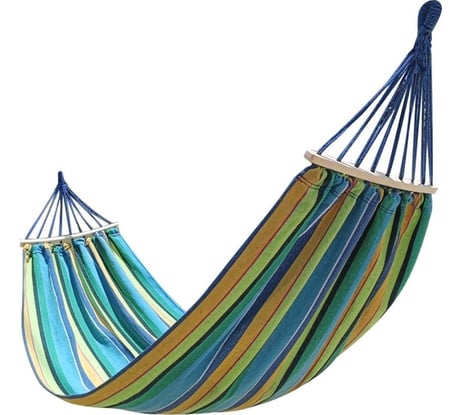 Полотняный гамак с деревянными планками и чехлом для хранения Ecos 200x80 см, поликоттон Ham-35 104835