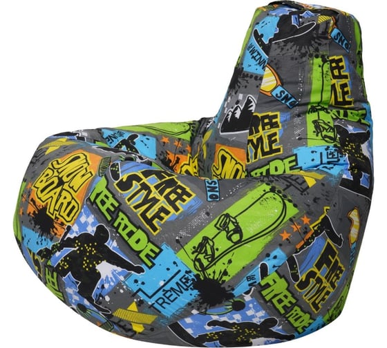 Кресло-мешок DreamBag freestyle жаккард, L 5034011