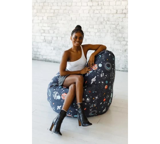 Кресло-мешок DreamBag planet жаккард, 2XL 5033831
