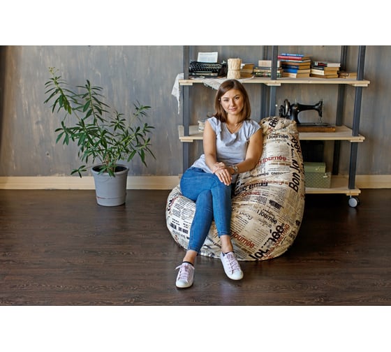 Кресло-мешок DreamBag бонджорно велюр, L 5004011