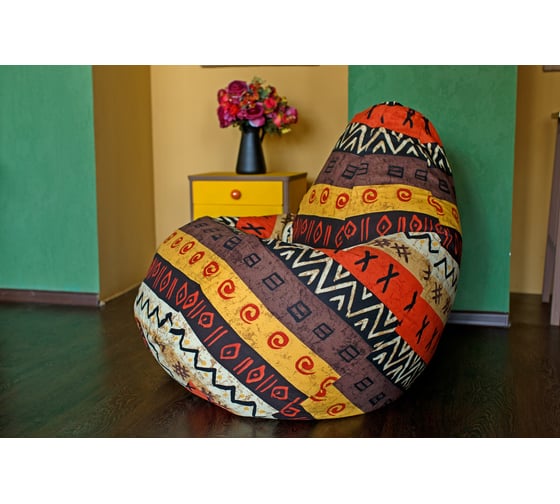 Кресло-мешок DreamBag африка жаккард, L 5006711
