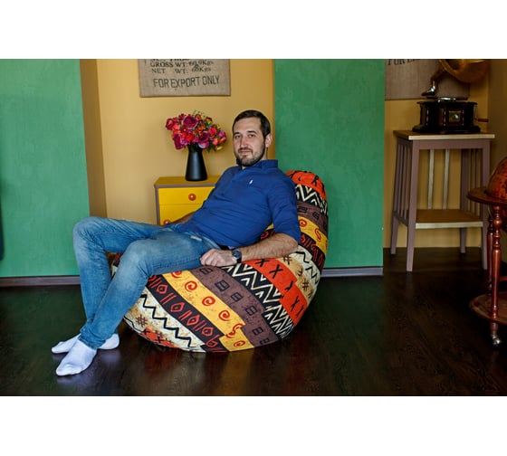 Кресло-мешок DreamBag африка жаккард, L 5006711