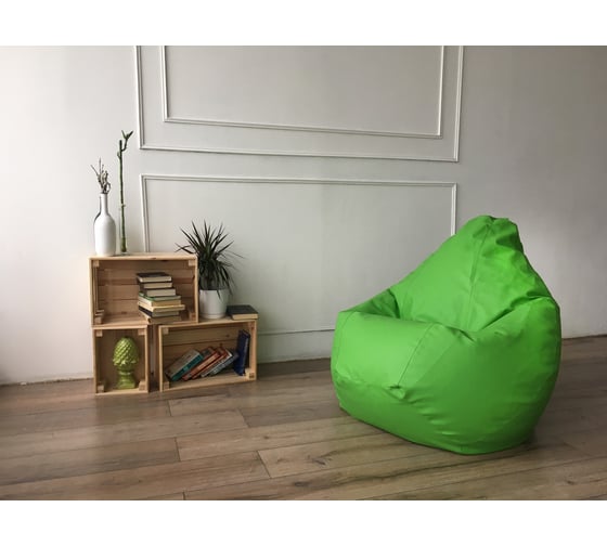 Кресло-мешок DreamBag зеленая экокожа 2xl 5010731