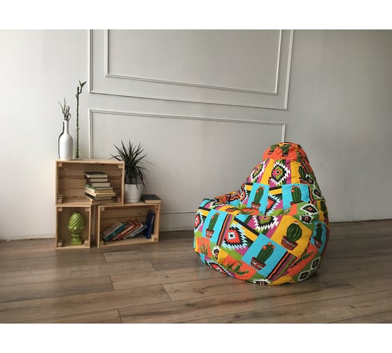 Кресло-мешок DreamBag кактус, жаккард 2xl 5007031