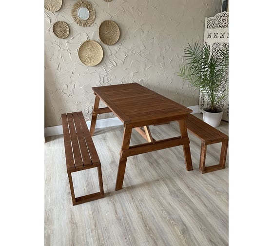 Садовая скамья Garden Story Дятел массив сосны 1530 мм G-007-OAK