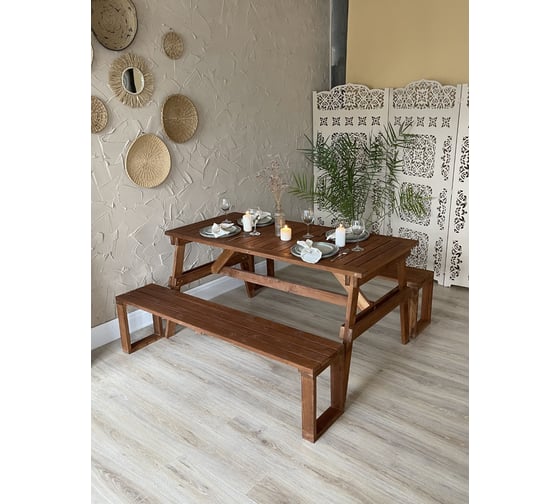 Садовая скамья Garden Story Дятел массив сосны 1530 мм G-007-OAK