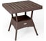 Пластиковый стол Garden Story Ola Dom квадратный коричневый S-GS01 2