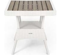 Пластиковый стол Garden Story Ola Dom квадратный белый S-GS02