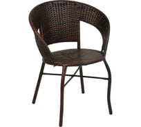 Садовое плетеное кресло INBLOOM 58x44x76 см, металл, пластик 175-010