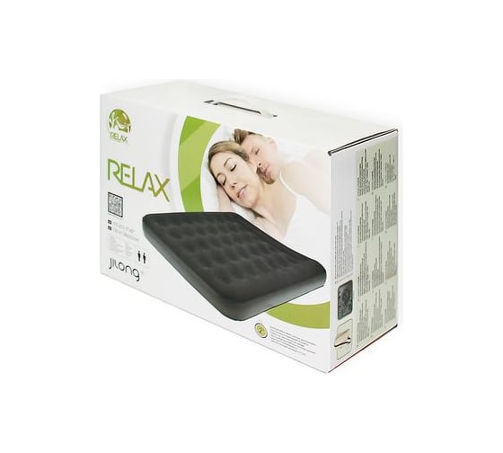 Кровать со встроенным электронасосом RELAX FLOCKED AIR BED DOUBLE JL027274NG