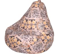 Кресло-мешок DreamBag сиена коричневое, велюр xl 5003621