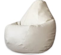 Кресло-мешок DreamBag светло-бежевая экокожа l 5011011