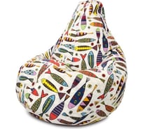 Кресло-мешок DreamBag рыбки, жаккард l 5009111