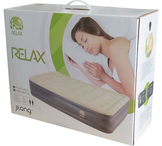 Кровать со встроенным электронасосом RELAX HIGH RAISED LUXE AIR BED TWIN 27286EU