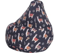 Кресло-мешок DreamBag ламы серое, жаккард l 5024711