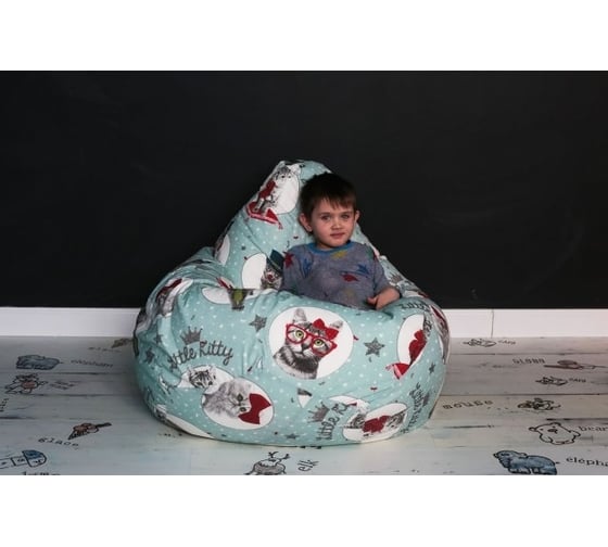 Кресло-мешок DreamBag кошки, жаккард 2xl 5006931
