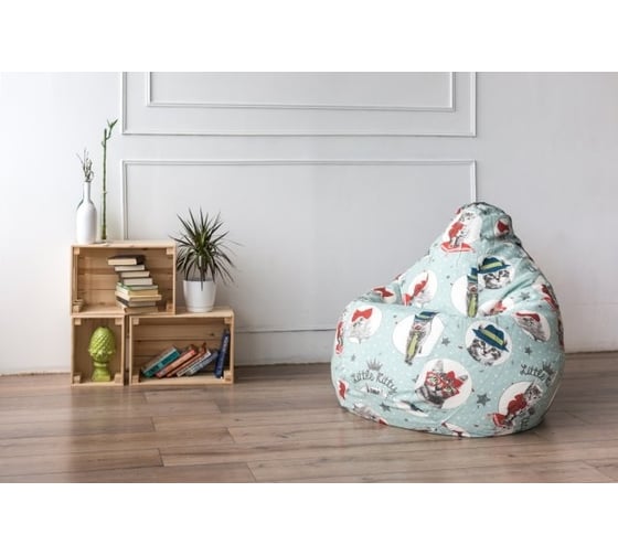 Кресло-мешок DreamBag кошки, жаккард 2xl 5006931