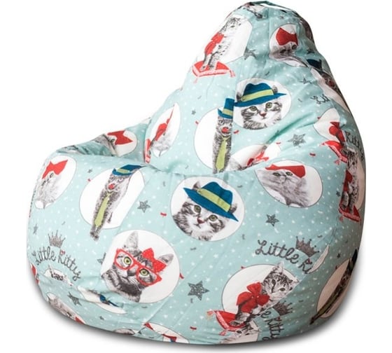 Кресло-мешок DreamBag кошки, жаккард 3xl 5006941