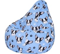Кресло-мешок DreamBag французский бульдог, велюр xl 5031721