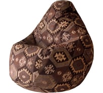 Кресло-мешок DreamBag мехико коричневое, велюр xl 5003221