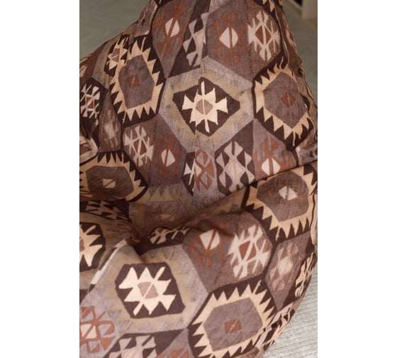 Кресло-мешок DreamBag мехико коричневое, велюр xl 5003221