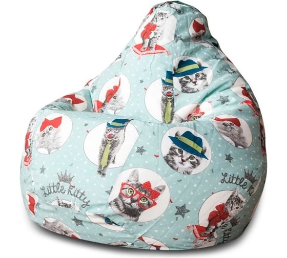 Кресло-мешок DreamBag кошки, жаккард l 5006911 1