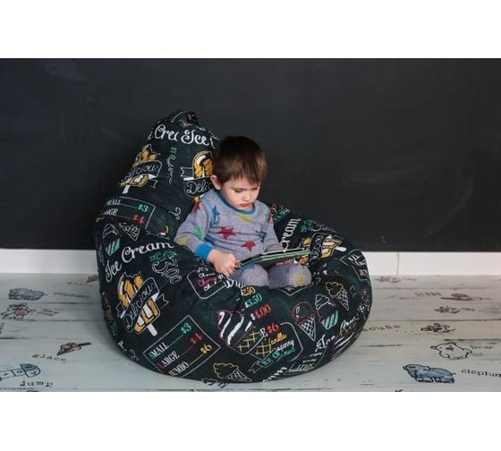 Кресло-мешок DreamBag ice cream, жаккард 2xl 5005831