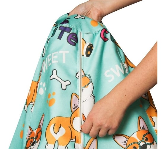 Кресло-мешок DreamBag корги, велюр 2xl 5028231