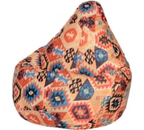 Кресло-мешок DreamBag мехико оранжевое, велюр xl 5003121